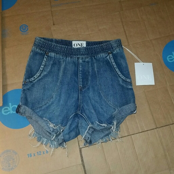 One Teaspoon Pants - One Teaspoon Womens Size S/4 Bandits Jean Shorts One Teaspoon Pants - One Teaspoon Womens Size S/4 Bandits Jean Shorts
